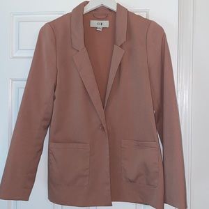 Forever 21 single button blazer in rose